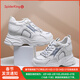 蜘蛛王蜘蛛王老爹鞋女ins潮2025新款秋季韓版厚底9厘米內增高休閑鞋 35