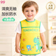 9i9寶寶吃飯罩衣無(wú)袖兒童圍兜防水反穿衣幼兒園畫(huà)畫(huà)衣A407恐龍