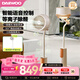 大宇（DAEWOO）空氣循環(huán)扇電風(fēng)扇家用家電客廳辦公室強力落地扇氛圍燈納涼空調伴侶F47 【AI語(yǔ)音+25dB柔音+落地氛圍】