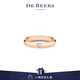 DE BEERS 戴比爾斯 DB Classic 18K玫瑰金單鉆戒指情侶對戒 18K玫瑰金單鉆戒指對戒3mm 54