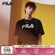 FILA 斐樂(lè )官方情侶短袖T恤2025夏季經(jīng)典LOGO圓領(lǐng)純棉寬松上衣