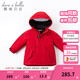 戴維貝拉（DAVE＆BELLA）女童羽絨服男童90絨保暖羽絨衣兒童冬裝幼兒新年寶寶冬季外出服 中國紅DB16448 120 cm（建議身高110-120cm）