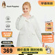 暇步士（Hush Puppies）童裝女童棉服25秋冬中大童厚外套兒童棉襖保暖 米白色   170   