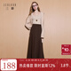 三彩2025冬季新款簡(jiǎn)約優(yōu)雅松緊腰半身裙氣質(zhì)通勤A(yíng)字裙長(cháng)裙M 咖啡色 M 160/68A