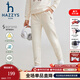 哈吉斯（HAZZYS）品牌童裝男女童褲子秋新品透氣舒適松緊束口保暖針織長(cháng)褲 奶油色 145
