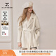 香影雙面呢羊毛大衣女2025冬季新款呢子中長(cháng)款高級感白色毛呢外套 米白 S 155/80A/85-95斤