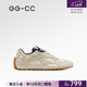 GG-CC【城野漫步】秋季新款時(shí)尚復古拼色德訓鞋女內增高休閑鞋G25U3352 杏色 37