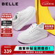 百麗簡(jiǎn)約厚底小白鞋休閑增高板鞋B2597BM5 白色 36