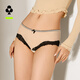 有棵樹(shù)女士?jì)妊澟鹈佬愿屑冇U空蕾絲10A抗菌襠輕薄透氣包臀女生短褲