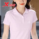 特步（XTEP）氣質(zhì)短袖女2026夏季速干運動(dòng)跑步polo衫透氣女生休閑半袖百搭上衣 淺粉-速干 3XL -現貨速發(fā)