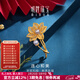 明牌珠寶元宵節禮物足金黃金花絲荷花珍珠胸針工藝品擺件女AFC0705工費950 足金 約6.34克