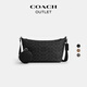 蔻馳（COACH）奧萊男女同款經(jīng)典標志附手包FINN小號斜挎包單肩包通勤 SV/黑色經(jīng)典標志