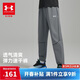 安德瑪（Under Armour）男童長(cháng)褲春秋速干吸濕松緊收口休閑百搭訓練梭織運動(dòng)褲253123130