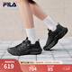 FILA斐樂(lè )官方男鞋運動(dòng)鞋復古老爹鞋2026春季新款百搭蘑菇鞋舒適休閑鞋 黑-BK 42