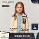 Teenie Weenie Kids小熊童裝25年新款秋冬男女寶寶學(xué)院風(fēng)拉鏈針織毛衣開(kāi)衫 米白色 100 cm