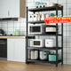 收|納|物|語(yǔ)廚房置物架可移動(dòng)多功能落地多層放鍋家用具儲物柜收納貨陽(yáng)臺架子