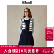 ELAND【零染】衣戀連衣裙女學(xué)院風(fēng)假兩件襯衫背心腰帶長(cháng)裙25秋新 藏青色(59)Navy M