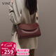 viney牛皮包包女包品牌斜挎枕頭包輕奢單肩包生日女神節38婦女節禮物