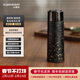XIAOHEIBEI小黑杯純鈦保溫杯戶(hù)外燜茶杯雙層鈦杯辦公泡茶杯高檔禮盒送禮水杯 燜泡杯-墨金款450ml