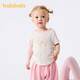 巴拉巴拉童裝寶寶短袖t恤嬰兒男童女童上衣夏裝甜美時(shí)尚洋氣清新萌 本白10101 100