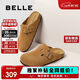 百麗休閑厚底增高勃肯鞋男包頭外穿半拖鞋B3731BH5 棕色 42
