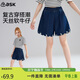 ASK JUNIOR童裝兒童褲子女童夏裝短褲青少年天絲牛仔褲透氣中褲五分褲 藍170