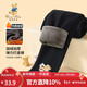 Classic Teddy精典泰迪女童加絨打底褲兒童褲子中小童裝加厚保暖冬裝 黑色 110 