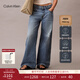 Calvin KleinJeans四季款女士美式潮流復古風(fēng)ck純棉破洞寬松顯瘦闊腿牛仔褲 0LC-牛仔淺藍 25