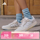 adidas ENTRAP美式校園風(fēng)運動(dòng)少年感復古籃球風(fēng)板鞋男女阿迪達斯   米白色/灰色   38