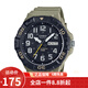 卡西歐(CASIO)學生運動手表男 簡約防水兒童表日期星期樹脂皮帶手表 MRW-210H-5A