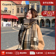 CRANTA KOMEIA圍巾女2025新款冬季長(cháng)披肩保暖格子圍脖生日情人節禮物送女生 卡其 高級感新年禮物送老婆女朋友實(shí)用高檔