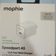 Mophie氮化鎵充電頭45w摩爾菲40W充電器數據線(xiàn)適用iPhone17快充頭蘋(píng)果16 45w氮化鎵快充頭