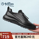 金利來(lái)男鞋男士休閑鞋都市時(shí)尚防滑耐磨休閑皮鞋G565330563AAA黑色42