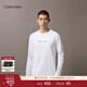 Calvin KleinJeans春秋男士休閑通勤ck字母印花圓領(lǐng)內搭打底衫長(cháng)袖T恤上衣