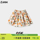 ASK JUNIOR女童褲子2025夏季薄款小童花朵滿(mǎn)印大擺A型沙灘裙褲 花色 90