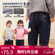 LUSON小o爸嬰童 男女寶寶牛仔褲加絨保暖2025冬季嬰兒加厚直筒長(cháng)褲子