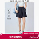 佐丹奴戶(hù)外穿搭女裝新款四面彈斜搭片裙褲松緊腰薄款短褲13405231
