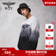 BOY LONDON【冬日暖陽(yáng)】春季潮牌休閑套頭黑白漸變針織毛衣N60034 黑色 S