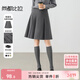 尚都比拉職場(chǎng)通勤a字百褶短裙高級百搭顯瘦小個(gè)子半身裙女