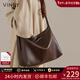 viney托特包包女包牛皮斜挎包大容量單肩包生日新年禮物送女友老婆 【咖色】高檔實(shí)用腋下包 時(shí)尚品牌輕奢百搭休閑通勤大包