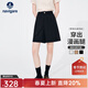 Navigare意大利小帆船女士五分褲夏季顯腿長(cháng)時(shí)尚休閑褲通勤百搭A字短褲女 暗夜黑 2XL