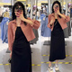 唐菓蜜新款連衣裙女2026春季女裝韓系減齡時(shí)尚氣質(zhì)顯瘦穿搭一整套裝裙子 粉色上衣+黑色吊帶裙 M
