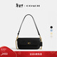 蔻馳（COACH）【禮物】【專(zhuān)享直降】女士BROOK翻蓋鏈帶包真皮斜挎包百搭女包 B4/黑色