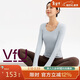 VFU瑜伽服長(cháng)袖女速干運動(dòng)上衣健身T恤訓練衣修身打底秋冬 海鹽藍 L