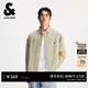 杰克·瓊斯（JACK&JONES）商場(chǎng)同款男裝春季純棉舒適oversize翻領(lǐng)長(cháng)袖襯衫男外套2253O3020 E11卡其色 常規 M