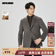 利郎【駱駝絨+羊毛】毛呢西裝外套男冬季保暖商務(wù)男士毛呢單西大衣 灰咖（24DYR5041Y） L 170/88A