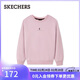 斯凱奇（Skechers）38節禮物女士加絨套頭衛衣新品寬松簡(jiǎn)約長(cháng)袖T恤衫L425W011