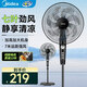 美的（Midea）【強勁颶風(fēng)】電風(fēng)扇家用落地扇7葉立式輕音節能強風(fēng)電扇臥室搖頭安靜通風(fēng)大風(fēng)量學(xué)生客廳宿舍風(fēng)扇 機械款【七葉低噪】