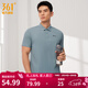 361°運動(dòng)翻領(lǐng)t恤男2026年春夏季新款休閑透氣短袖情侶POLO衫 【男款】島灰藍 2XL
