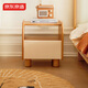 京東京造家居奶酪實(shí)木床頭柜 兒童臥室收納柜簡(jiǎn)約創(chuàng  )意床邊置物柜